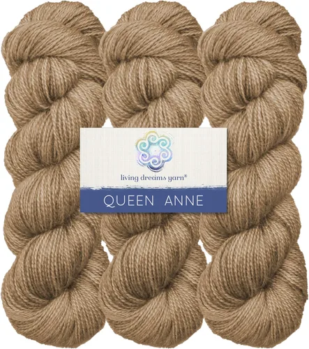 Miniatura 28 de Living Dreams Queen Anne LACE - Ovillo de lana 100% suave y lujosamente suave, color azul