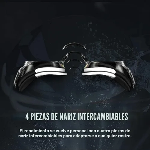 Miniatura 6 de Speedo Gafas de natación para mujer Vanquisher 3.0 con espejo Antiempaña, protección UV, lente ocular 360, ajuste para carreras de mujer Azul