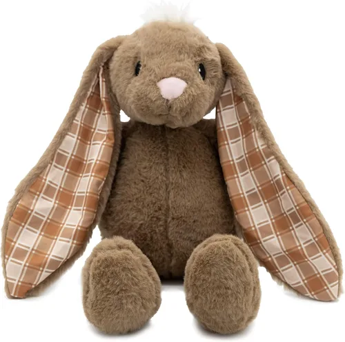 Peluche de Animal de Conejo de Pascua Plushible, 18 pulgadas (Marrón) - Juguete de Peluche Suave Bordado para Niños, Recién Nacidos, Niños y Niñas,