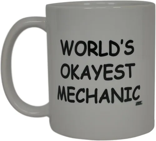 Rogue River Tactical Divertida taza de café mecánica Wolds Okayest Mechanic, taza de novedad, gran idea de regalo para hombres, entusiastas del