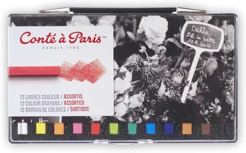 Miniatura 10 de Conté à Paris Juego de 12 lápices de dibujo HB, color negro