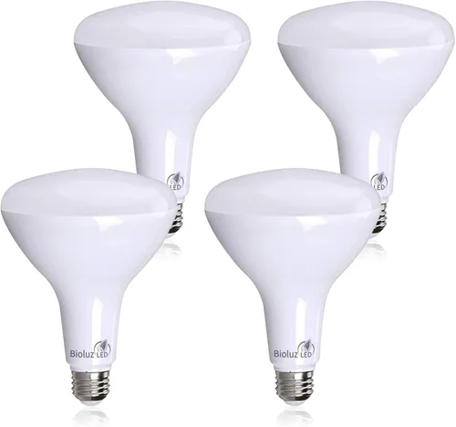 Miniatura 7 de Bioluz Paquete de 4 Bombillas de Luz LED BR40 Más Brillantes - 90 CRI Encendido Instantáneo Blanco Cálido 2700K Bombillas de Luz 16W 1400 Lúmenes