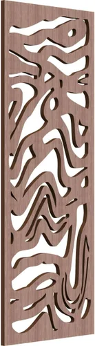Miniatura 80 de 9 3/8"W x 24 3/8"H x 1/4"T Northfield Decorativos Paneles de Pared de Madera Calado, Abedul