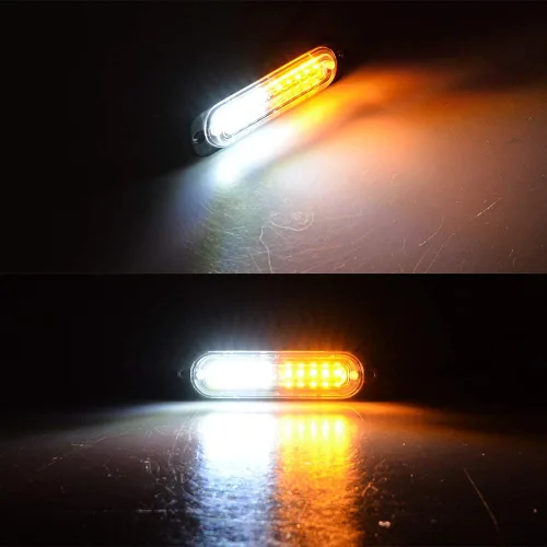 Miniatura 3 de CORP 100X ámbar blanco 10-LED emergencia faro advertencia peligro flash intermitente luz estroboscópica coche camión remolque 12 V 24 V