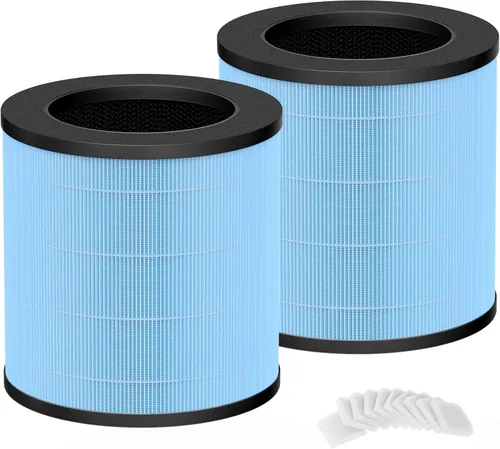 Filtro de repuesto mejorado MJ003HD compatible con purificador de aire POMORON MJ003HD 4 en 1 H13 HEPA y filtros de carbón activado, filtros