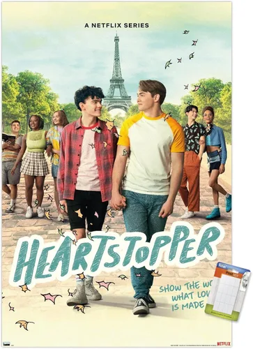 Miniatura 12 de Trends International Netflix Heartstopper: Season 2 - Póster de pared de una hoja, 22.4 pulgadas de largo x 14.7 pulgadas, versión enmarcada