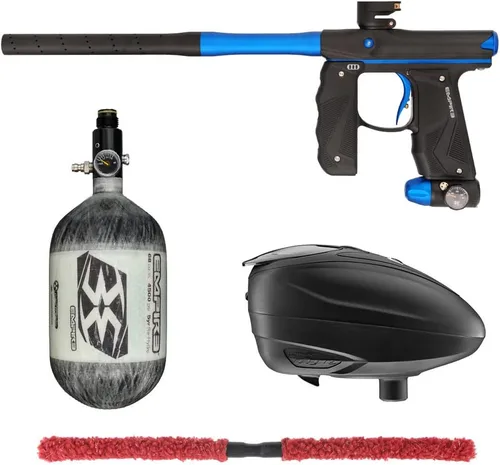 Miniatura 40 de Action Village Empire Mini GS TP Contender Kit de pistola de paintball con tanque 68/4500 Negro Polvo/Negro Polvo