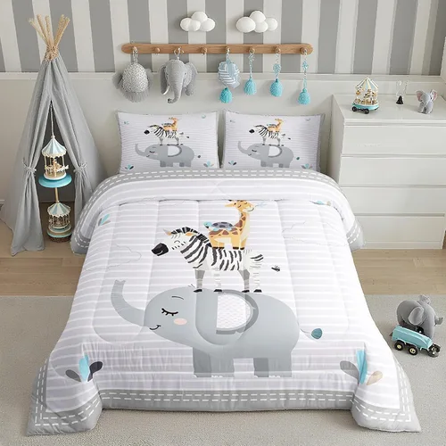 Miniatura 10 de Juego de ropa de cama Happy Camping de Homewish, tamaño individual, con diseño de osos cazadores y pinos, para niños, hombres, adultos, decoración