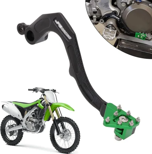 Palanca de pedal de freno trasero para motocicleta AnXin para KX450F 2006-2018 KX450 2019-2024 KLX450R 2008-2019 moto de cross - Verde