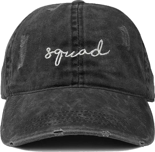 Miniatura 3 de Gorra de béisbol unisexual de algodón de perfil bajo para papá vintage desgastado Funky Junque