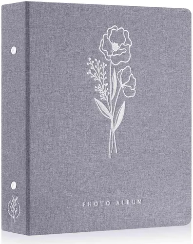 Miniatura 41 de Lanpn - Álbum de fotos autoadhesivo de lino, 40 páginas, álbum de fotos para manualidades, páginas adhesivas magnéticas, contiene fotos de 4 x 6, 7