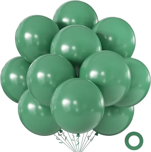 Miniatura 6 de KALOR Globos color morado ceniza de 18 pulgadas, 10 globos de látex mate, globos redondos grandes para bodas, baby shower, fiestas de cumpleaños