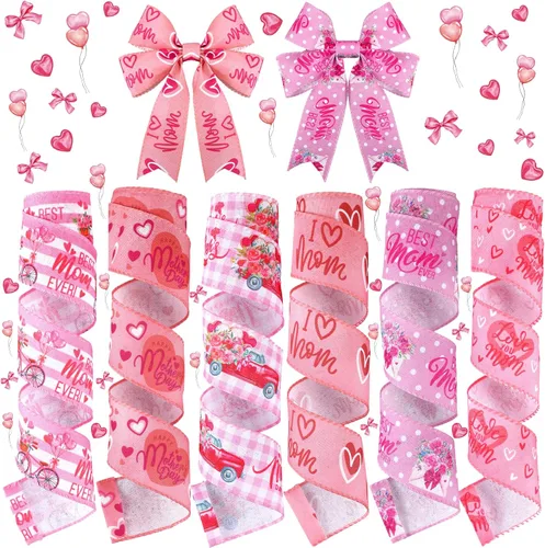 Miniatura 12 de 6 rollos de 30 yardas de cinta azul claro para baby shower, decoración de bienvenida para envolver regalos, caja de lazo, decoración de mesa