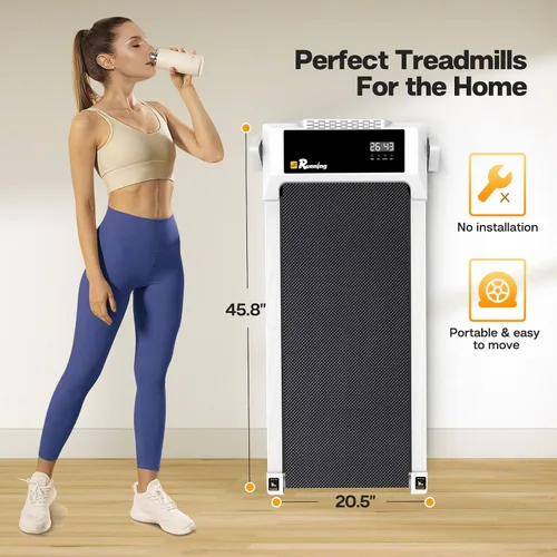 Miniatura 7 de Caminadora para debajo del escritorio, almohadilla para caminar para el hogar y la oficina, caminadora portátil de 2.5 HP, máquina de correr