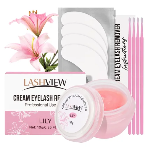 Miniatura 19 de LASHVIEW Pegamento y removedor de pestañas 2 en 1, adhesivo de rímel impermeable con fuerte agarre de 48 horas, eliminación rápida sin residuos