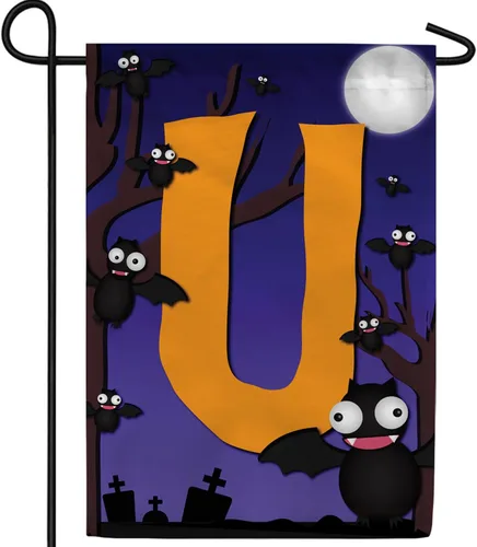 Miniatura 18 de Bandera de jardín con monograma de América Forever de 12.5 x 18 pulgadas, letra B, de doble cara, banderas pequeñas para exteriores, fiestas, patio