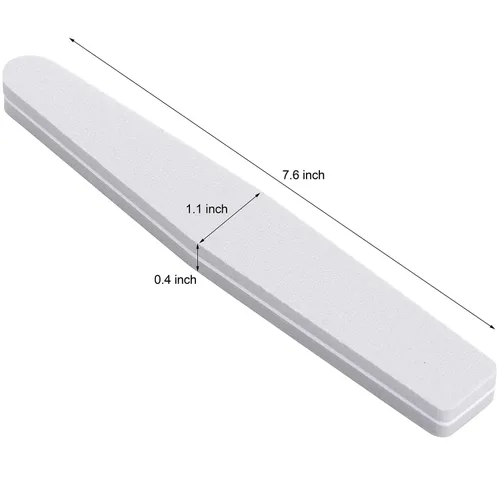 Miniatura 2 de 20 unidades de esponja de bloque de pulido de doble cara lavable de doble cara 100/180 limas de lijado (gris)