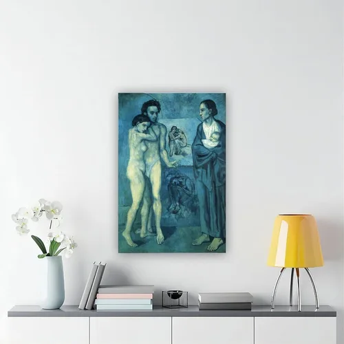 Miniatura 6 de La Vie. Life 1903 by Pablo Picasso Posters Prints Canvas Deco Paintings Vintage Wall Art For Offices Living Rooms And Bedrooms Hanging Frame 8" L X