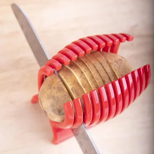 Miniatura 7 de Guía de corte de la herramienta del tenedor de la rebanadora de tomate, cebolla, patata, pimienta, preparación