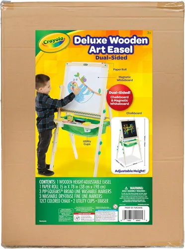 Miniatura 10 de Crayola Mini Caballete de Arte de Madera para Niños y Suministros, Juguetes para Niños Pequeños, Regalo para Niños, Edades 3, 4, 5, 6