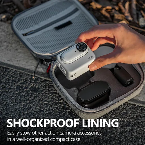 Miniatura 5 de Tomat Funda de transporte para Insta360 GO 3S Action, bolsa de almacenamiento, mini funda protectora compatible con accesorios de cámara de acción