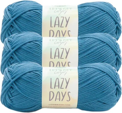 Miniatura 8 de Lion Brand Lazy Days - Ovillo de lana para principiantes, para tejer, ganchillo y manualidades, color Bluebell, 1 unidad