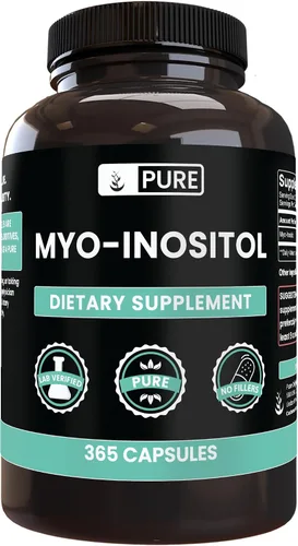 Miniatura 5 de Pure Original Ingredients Myo-inositol (730 cápsulas) sin magnesio o rellenos de arroz, siempre puro, verificado por laboratorio