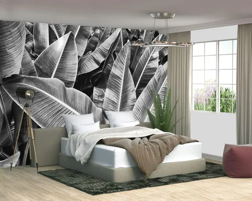 Miniatura 114 de Papel tapiz mural gris de Nueva York del Puente de Brooklyn, papel tapiz mural de paisaje urbano grande para sala de estar y dormitorio - 108"x75