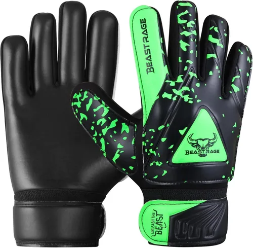 Miniatura 8 de BEAST RAGE Guantes de portero para niños con soporte de agarre, guante de fútbol juvenil, guante de fútbol para niños, guante de fútbol para niños