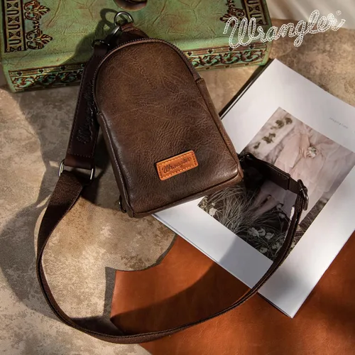 Miniatura 5 de Wrangler Bolso bandolera para mujer con correa desmontable, café (A-Coffee), Moda