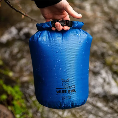 Miniatura 4 de Wise Owl Outfitters Bolsa seca impermeable – Totalmente sumergible 1 paquete o 3 bolsas ultraligeras herméticas impermeables – Tamaños 5L, 10L y 20L