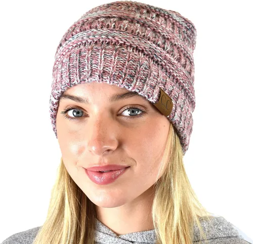 Miniatura 630 de C.C Trendy Warm Chunky Soft Stretch Cable Knit Beanie