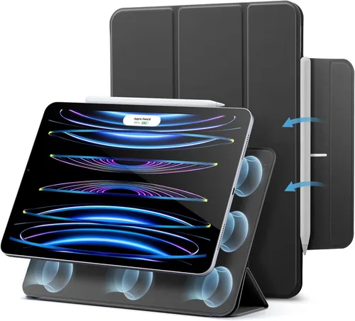 ESR Funda para iPad Pro de 11 pulgadas, iPad Pro 11 Funda Folio (2022/2021/2020, 4ª/3ª/2ª generación), conexión magnética conveniente, soporte de 2