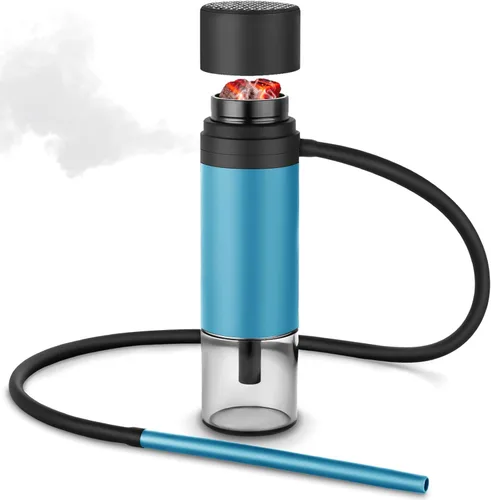 Miniatura 8 de Juego de cachimba portátil taza cachimba con todo lo grande para viajes en coche incluye todos los accesorios