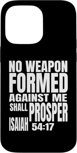 Miniatura 20 de iPhone 13 Pro No hay arma formada contra mí prosperará Isaías 54:17