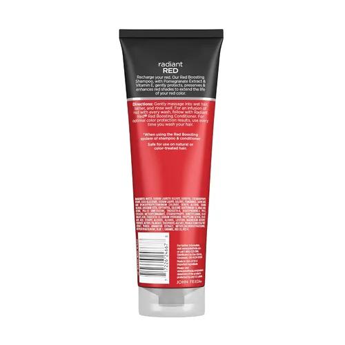 Miniatura 9 de John Frieda Champú Rojo Radiante Potenciador de Rojo, Champú Diario, Ayuda a Realzar los Tonos de Cabello Rojo, 8.3 Onzas, con Granada y Vitamina E