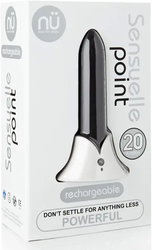 Miniatura 3 de Nu Sensuelle Punto 20 Función Recargable Bala Negro