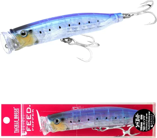 Miniatura 8 de TACKLE HOUSE Feed Popper 175, Señuelos de pesca de atún de agua salada, Topwater, GT, Bonito, Yellowtail, Yellowfin, Atún rojo, flotante