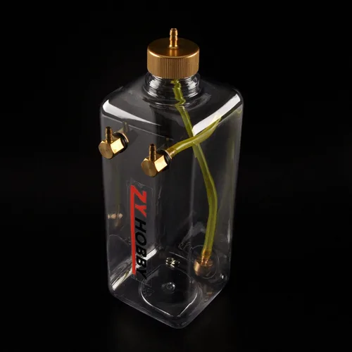 Miniatura 6 de ZYHOBBY Tanque de combustible RC 1000ML, botella de combustible de gas RC con plástico transparente para modelo de avión RC en EE. UU
