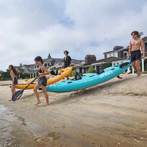 Miniatura 6 de NIXY Tahoe Kayak inflable – Kayak de alta calidad para 2 personas, diseño duradero para dos adultos, portátil y estable con características
