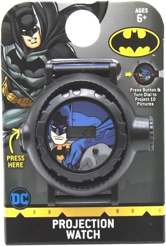 Miniatura 3 de DC Comics - Reloj de cuarzo para niño con correa de plástico, color negro, 15 (modelo BAT4010AZ)