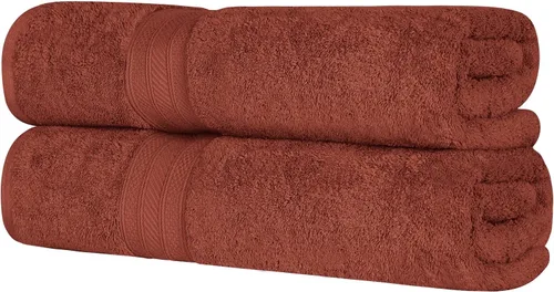 Miniatura 49 de Superior Juego de 2 toallas de baño de fibra larga 100% algodón peinado de 27.64 oz/m², para baño, ducha, cocina, súper suave, afelpado, altamente