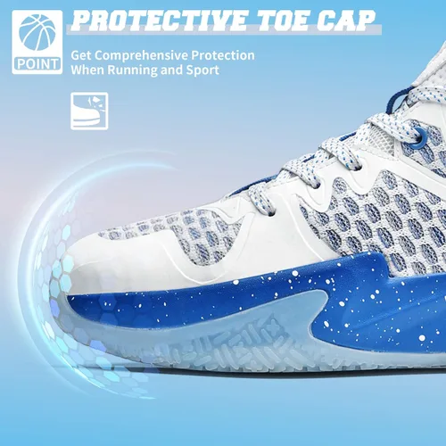 Miniatura 3 de ASHION Zapatos deportivos para niños y niñas, zapatos de correr para niños, zapatos de baloncesto, tenis antideslizantes
