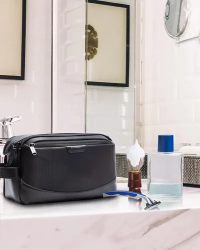Miniatura 5 de BAGSMART Neceser para hombre, organizador grande de artículos de tocador de viaje, kit Dopp resistente al agua, bolsa de afeitar para accesorios