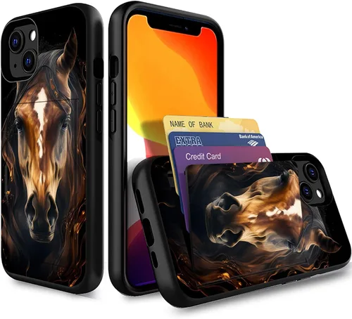 Miniatura 120 de Funda para iPhone Air, funda tipo cartera con ranura para tarjeta oculta, a prueba de golpes, TPU y PC, funda protectora de doble capa para iPhone
