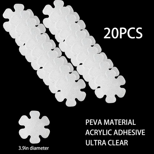 Miniatura 2 de SANKEMU Adhesivos transparentes antideslizantes para bañera, 20 tiras de seguridad para bañera, apliques que evitan que se resbalen los agarres