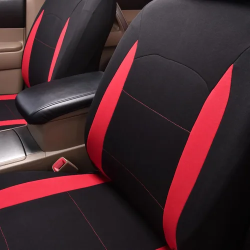 Miniatura 4 de Flying Banner Fundas de asiento de coche para asiento delantero y trasero, de poliéster, protectores de asiento de automóvil, fácil instalación