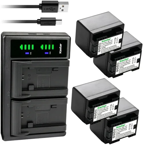 Miniatura 7 de Kastar Cargador de batería USB LTD2 para Canon VIXIA HF R600 HFR600, VIXIA HF R700 HFR700, VIXIA HF R800 HFR800, LEGRIA HF M36 HFM36, LEGRIA HF M38