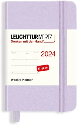 Miniatura 19 de LEUCHTTURM1917 - Agenda semanal 2024 con folleto adicional, bolsillo (A6) tapa dura, azul marino (1 de enero - 31 de diciembre de 2024)