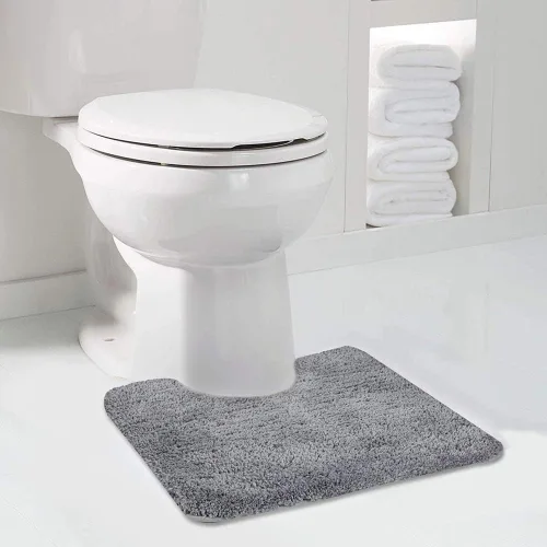 Miniatura 46 de Walensee Alfombra de baño antideslizante (16 x 24 pulgadas, color rubor) absorbente de agua, microfibra suave, lavable a máquina, alfombra de baño